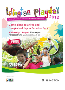 Come along to a free and fun-packed day in Paradise Park