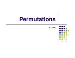 Permutations
