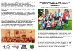 new mini-banners made to mark move of old downham banner to