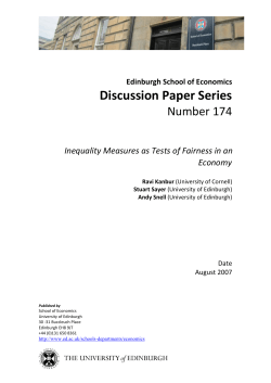 Inequality Measures as Tests of Fairness in an Economy