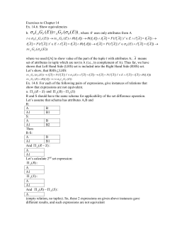 Exercises to Chapter 14