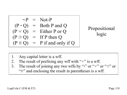 Slides for basic propositional logic