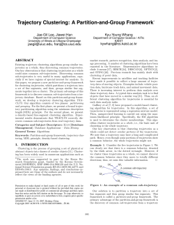 Trajectory Clustering: A Partition-and-Group