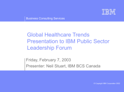 Global Healthcare Trends