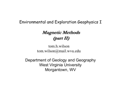 Magnetic Methods (part II)