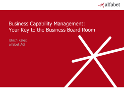Business Capability Management