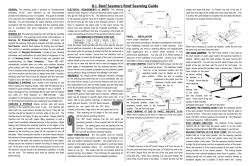 DI Roof Seamers Roof Seaming Guide