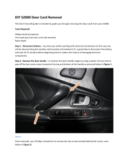 DIY S2000 Door Card Removal