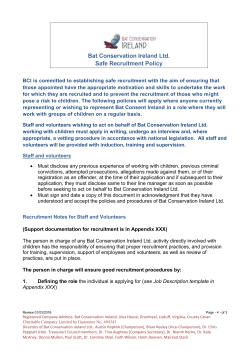 BCIreland Recruitment working with children