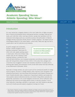 Academic Spending vs. Athletic Spending