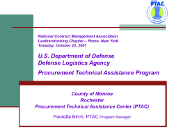 Rochester PTAC - National Contract Management Association