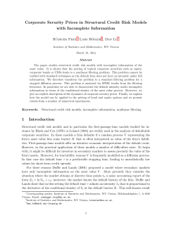 Corporate Security Prices in Structural Credit Risk Models with