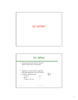 DC OFFSET DC Offset