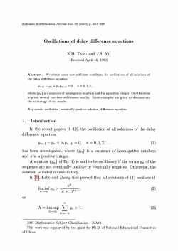 n=0,1,2, \ldots - Hokkaido Mathematical Journal