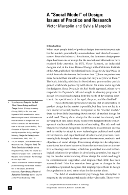 "Social Model" of Design