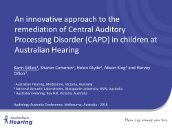 Click here to - CAPD at National Acoustic Laboratories