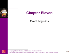 The nature and importance of logistics in an event management