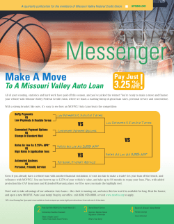 Make A Move - Missouri Valley Federal Credit Union