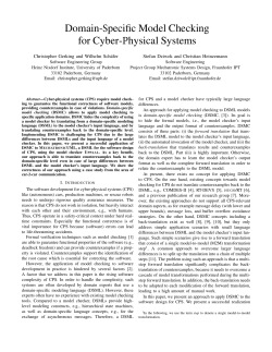 Domain-Specific Model Checking for Cyber