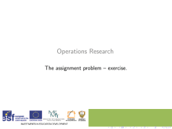 Linear programming - Operations Research