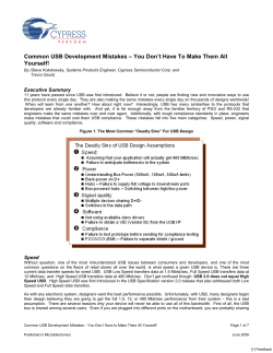 Common USB Development Mistakes