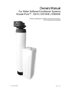 Krystal Pure Owners Manual