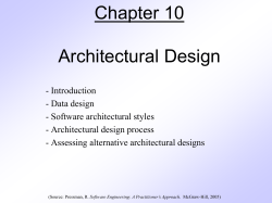 Software architectural design
