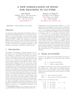 a new formulation of ipdaf for tracking in clutter