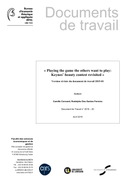 Keynes` Beauty Contest Revisited