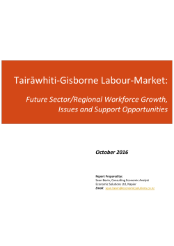 Tairāwhiti-Gisborne Labour-Market