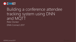Building a conference attendee tracking system - DNN