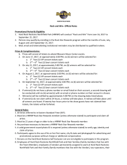 Official Rules - Hard Rock Rocksino Northfield Park