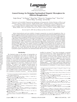 General Strategy for Designing Functionalized Magnetic