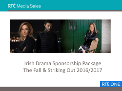 Striking Out - RTE Tv Sales Logo