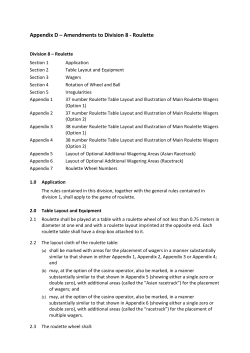Appendix D - Amendments to Division 8