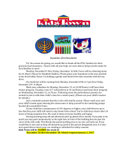 December Birthdays - Kids Town Learning Center