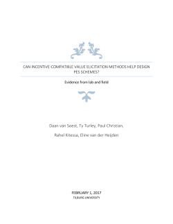 Can incentive-compatible value elicitation methods help design PES
