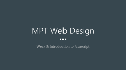 MPT Web Design - Multimedia at UCC