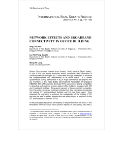 network effects and broadband connectivity in office building
