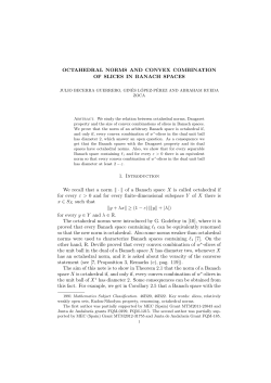 OCTAHEDRAL NORMS AND CONVEX COMBINATION OF SLICES
