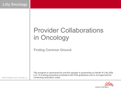 Issues in Oncology: A Payer-Provider Collaboration