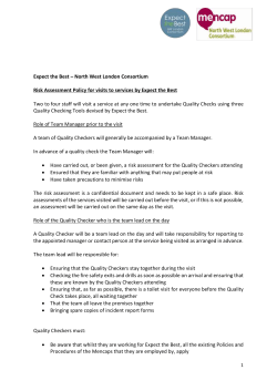 Risk assessment for attending services