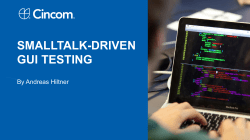 smalltalk-driven gui testing