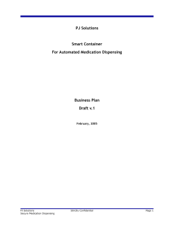 Market/Business Plan Outline