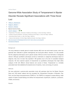 The many attempts to identify genes for bipolar disorder (BD) have