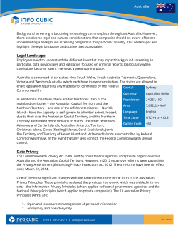 Legal Landscape Data Privacy