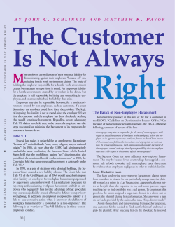 The Customer Is Not Always Right: Non