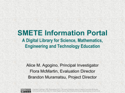 SMETE Information Portal A Digital Library for