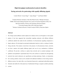 High-throughput mathematical analysis identifies Turing