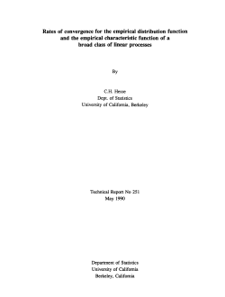 Rates of convergence for the empirical distribution function and the